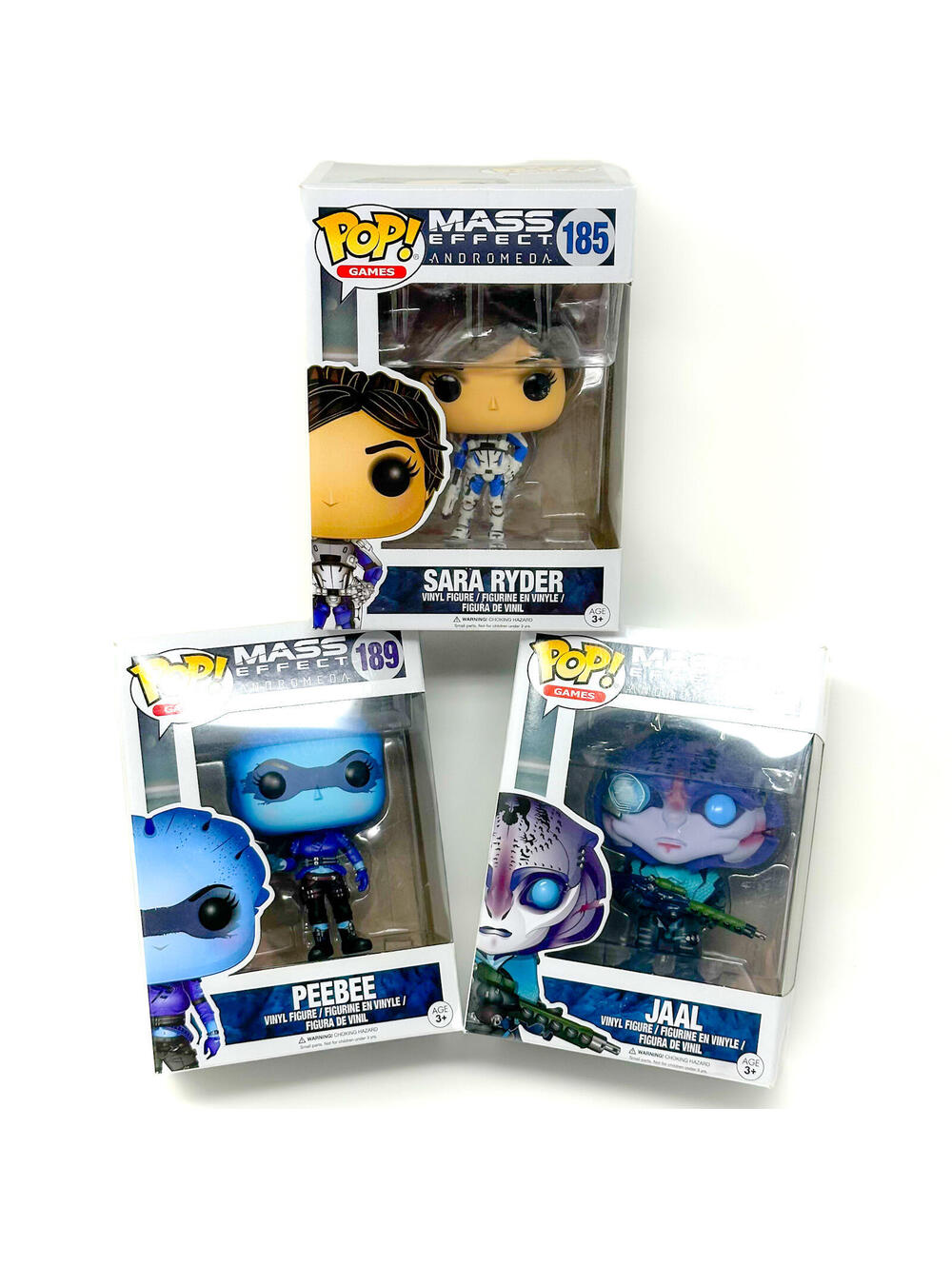 Funko Pop Mass Effect Andromeda Jaal 190 Peebee 189 Sara Ryder 185 Vinyl Figures